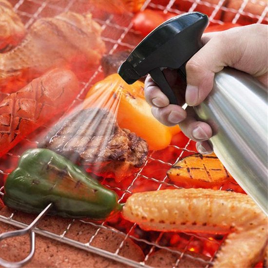 500 ml oliesprayer fles olijfolie sproeier BBQ koken spuitfles olie sproeier voor koken spray dispenser keuken gereedschap roestvrij staal flessen olijfolie voor koken, BBQ, grillen, pasta, salades, bakken