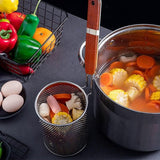 Pastazeef van microgeperforeerd roestvrij staal, voor levensmiddelen, knoedels, diepe keuken, 2 stuks (zeef, 13 cm)