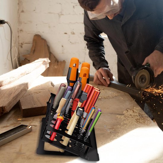 Kleine Schroevendraaier Organizer Rack IJzer Gereedschap Opslag Rack Gemakkelijk Te verplaatsen Gereedschapsrek Multifunctionele Kleine Gereedschapsstandaard voor Opslag Metaal Materiaal