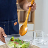 lepel met lange handgreep, 41,9 cm lange houten lepel, houten soeplepel voor koken en roeren