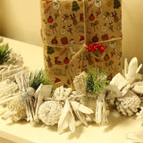 Kerstslinger, 160 cm lange witte adventsslinger met glitter, herbruikbare slinger voor kerstdecoratie