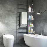 Telescopisch premium doucherek in hoogte verstelbaar badkamerrek - 190-280 cm