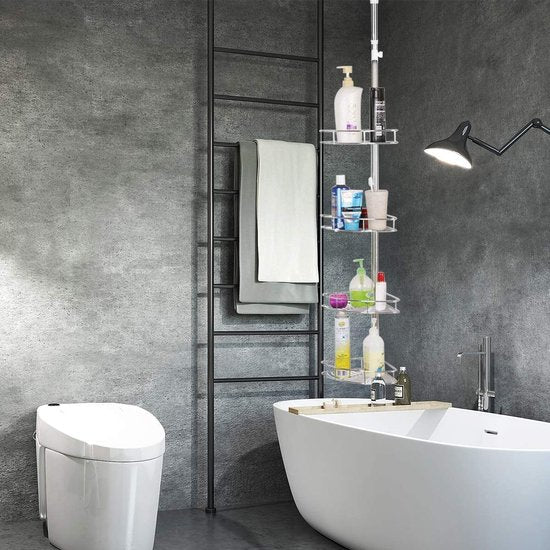 Telescopisch premium doucherek in hoogte verstelbaar badkamerrek - 190-280 cm