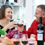 Onbreekbaar Tritan-kunststof wijnglas, rode wijn drinkglas, witte wijnglazen glazen glazen voor camping party, BPA-vrij plastic kopje, set van 4, 260 ml