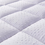 Ultra Soft Matrastopper, anti-slip down alternatief matras pad, luxe 3D-massage bubbels afdekking, 150 x 200 cm