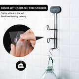 Stijltang, wandhouder, houder voor stijltang, krultang, metalen wandhouder, zonder boren voor stijltang, stijltang, stijltang, stijltang, zwart