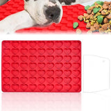 Set van 6 chocoladevorm siliconen pralinévorm set 3D snoepvormen verschillende vormen chocolade siliconen vorm anti-aanbak bloemvorm bakvorm voor het bakken van chocoladesnoepjes (rood)