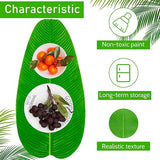 6 stuks kunstbananenbladeren, grote kunsttropische bladeren, groene bananenblad voor Hawaiian Luau party, thuis, keuken, bruiloftsfeest, woondecoratie