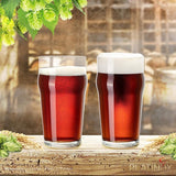 Bierglazen set 6 stuks 500ml (max. 568ml) Pint glazen biertouw van glas Beer Tarweglazen hoog bierglas