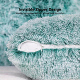 Superzachte kussensloop, 50 x 50 cm, decoratief dubbelzijdig pluche knuffelkussen, wollige, behaaglijke kussenslopen, knuffelkussen, kunstbont kussens, bankkussens voor bank.