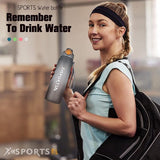 1 liter drinkfles, sportdrinkfles, 1 l, waterfles met afsluitdeksel en lekvrij, BPA-vrij Tritan, voor sportschool, school, fietsen, outdoor, sport, fitness en kantoor