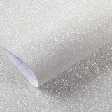 Glitterbehang zilver zelfklevend folie glitter zelfklevend glitterfolie voor meubels kaptafel decoratie meisjes kinderen mobiele telefoon meubels zelfklevend glitterpapier knutselfolie glittereffect 40CMx2M