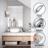 spiegelmuurstickers zijn gemaakt van nieuw, licht acrylmateriaal en pvc-folie 30x20