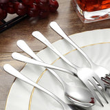 16 stuks vorkset, ijzerhoudende roestvrijstalen taartvorkset, 14 cm vorken, spiegel gepolijst, zilverwaren dessertvorken voor elke locatie, vaatwasmachinebestendig