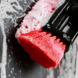 Telescopische wasborstel, autowasborstel voor caravan, auto, vrachtwagen, bus, bestelwagen, camper, telescoopsteel van 105-180 cm uittrekbaar, autowasborstel, reinigingsborstel