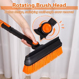 3-in-1 ijskrabber voor de auto, 3-in-1 ijsschraper voor de auto, met bezem, telescopische reinigingsborstel met rakel