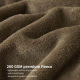 Knuffeldeken, pluizige deken, bruin, fleecedeken, 150 x 200 cm, XL, warme bankdeken, knuffelige woondeken, zacht als woonkamerdeken, bankdeken voor de winter