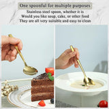 Regenboogsoeplepel, 12 stuks, titanium kleurrijk gecoat, moderne roestvrijstalen tafellepel, ideaal voor thuis, toiletkamer, hotel, bruiloft en feest, vaatwasmachinebestendig