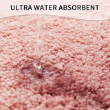 Antislip badmat, badkamertapijt, waterabsorberende badmat voor badkamer, vloermat, zachte pluche microvezel, badmat, douchemat (rood, 50 x 150 cm)