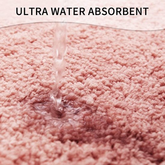 Antislip badmat, badkamertapijt, waterabsorberende badmat voor badkamer, vloermat, zachte pluche microvezel, badmat, douchemat (rood, 50 x 150 cm)