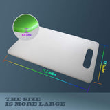 Kunststof snijplank met handgrepen, Food Grade PP-materiaal, BPA-vrij, vaatwasmachinebestendig, dikke snijplank, groot formaat, gemakkelijke handgrepen voor de keuken (groen)