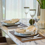 60-delige bestekset voor 12 personen, roestvrij staal, inclusief mes, vork, lepel, vaatwasmachinebestendig en roestvrij, zilverkleurig