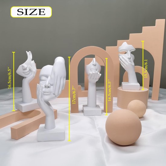 Denkend beeldje, decoratieve figuren, decoratie voor woonkamer, Home Store decoratie, moderne abstracte kunstsculpturen decoratie, kantoordecoraties, polyresin, cadeau