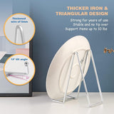 Ezel staander plaat standaard metaal - 2 stuks bordenstandaard - decoratieve bordenhouder - decoratieve plaat houder - ijzeren ezel voor borden | foto | boeken | afbeelding | fotolijst - zilver - 20,5