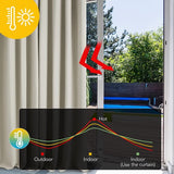 verdampingsgordijn met ogen, 140 x 175 cm of 140 x 245 cm, set van 2