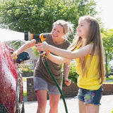 Handdouche, tuinsproeier, hogedruk tuinsproeier, verstelbare waterstroom, 8 functies voor tuinirrigatie, carwash, huisdierdouche en stoepreiniging