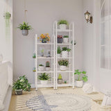 Staand rek 4 niveaus wit