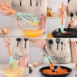 Siliconen kookgerei 33 stuks, hittebestendige keukenset met houten handvatten, spatel, eenvoudig te reinigen kookgerei met antiaanbaklaag. Geschikt voor keuken beginners en professionals (groot)