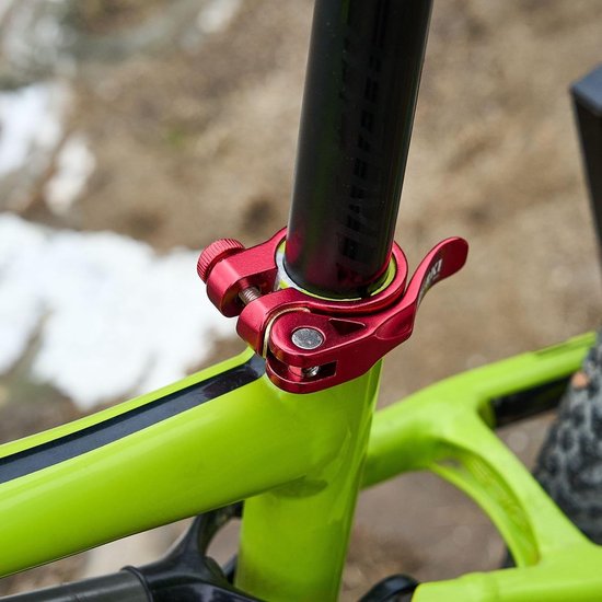 verstelbare snelspanner fiets zadelpenklem 28,6 mm - aluminiumlegering