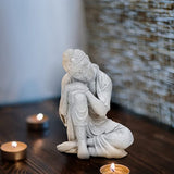 De Fengshui-decoratie heeft een lichtgrijze kleur Afmeting: 20 x 14,5 x 13,5 cm