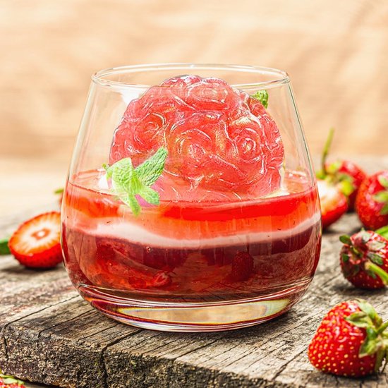 Set van 2 Rose Ball-kaarsenvormen, siliconen mallen, kaarsenmaakset, 3D Rose Flowers-kaarsenvormen voor water geven, siliconen kaarsvormen voor doe-het-zelf geurkaarsornamenten Cadeau