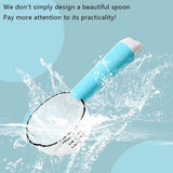 Hondenvoer-maatlepel, 1-delige huisdiervoerlepel, met schaal 250 ml, kattennatvoerlepel, nauwkeurige meting, gebruikt voor honden, katten, rijst, meel, sojabonen en andere granen (blauw)