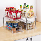 Duidelijke 2-laags organizer met verdelers