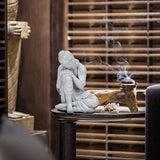 De Fengshui-decoratie heeft een lichtgrijze kleur Afmeting: 20 x 14,5 x 13,5 cm