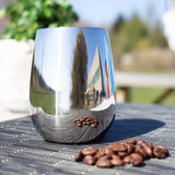 Drinkbeker van roestvrij staal 304 - hoogglans wijnbeker 200 ml - premium roestvrijstalen beker To Go - thermobeker dubbelwandig & BPA-vrij (1 stuk - 200 ml hoogglans)