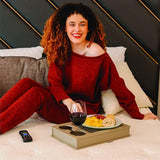 Bankoverarmtafel, armleuningen-tafelhouder voor bank, dienbladen voor salontafel, bank-zijorganizer voor apparaten en afstandsbediening, bank en beddrankenrek met lade (Fendy)