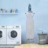 Strijkplankhouder Strijkplank Wandmontage met grote opbergmand - Strijkijzer en strijkplankhouder voor wasruimte - Houdt strijkijzer, plank, spuitfles vast