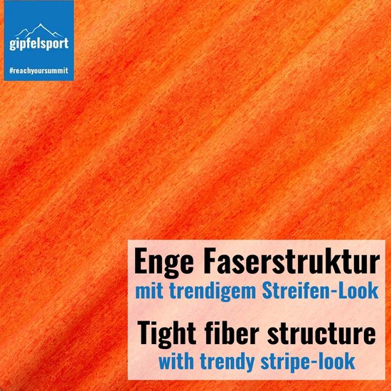 Microvezel handdoek, voor sauna, fitness en sport - strandhanddoek, sporthanddoek - 200x90cm - Oranje Gepatroneerd