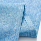 Vitrage bistrogordijn linnenlook raamgordijn gordijn gaas sjaals vitrage halftransparant raamgordijn keuken woonkamer landhuis set van 2 63 B x 60 H (cm) blauw