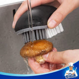 BST en plantaardige reinigingsborstel, pak van 2, zwart