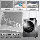 Superabsorberende vloermat, 40 x 60 cm, vuilafstotende vloermat voor badkamer, memory badmat, douchemat, antislip microvezel badmat, wolkengrijs