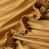 Hoeslaken, 180 x 200 cm, 100% gekamd katoen, 165 GSM, Laken 180 x 200 voor matrashoogte tot 25 cm, Jersey, Premium kwaliteit, Mooie Kleuren, Mosterd, 180 x 200 cm + 30