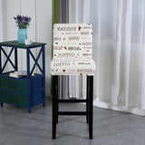 Stoelhoezen, set van 4, stretch barkrukhoezen, afneembaar, wasbaar, stoelbescherming, decoratie, stoelovertrek, barkruk, stoelovertrekken voor pub, teller bar, café (cappuccino, 4 stuks)