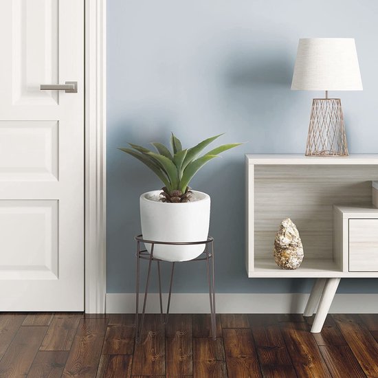 mDesign - Plantenstandaard - plantenhouder/succulentenhouder - modern/'jaren 50 stijl/minimalistisch/stevig/metaal/voor binnen en buiten/met haarspeldpoten - brons