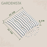 Tuinstoel bedrukt zitkussen, waterafstotend en van hoge kwaliteit, antislip holle vezelvulling, getuft pad, ideaal voor binnen en buiten,