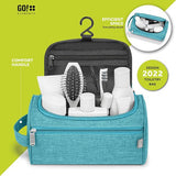 Slimme toilettas mannen toilettas om mannen & vrouwen op te hangen | cosmetische tas mannen vrouwen voor koffer & handbagage | toilettas reistas, Color:Turquoise